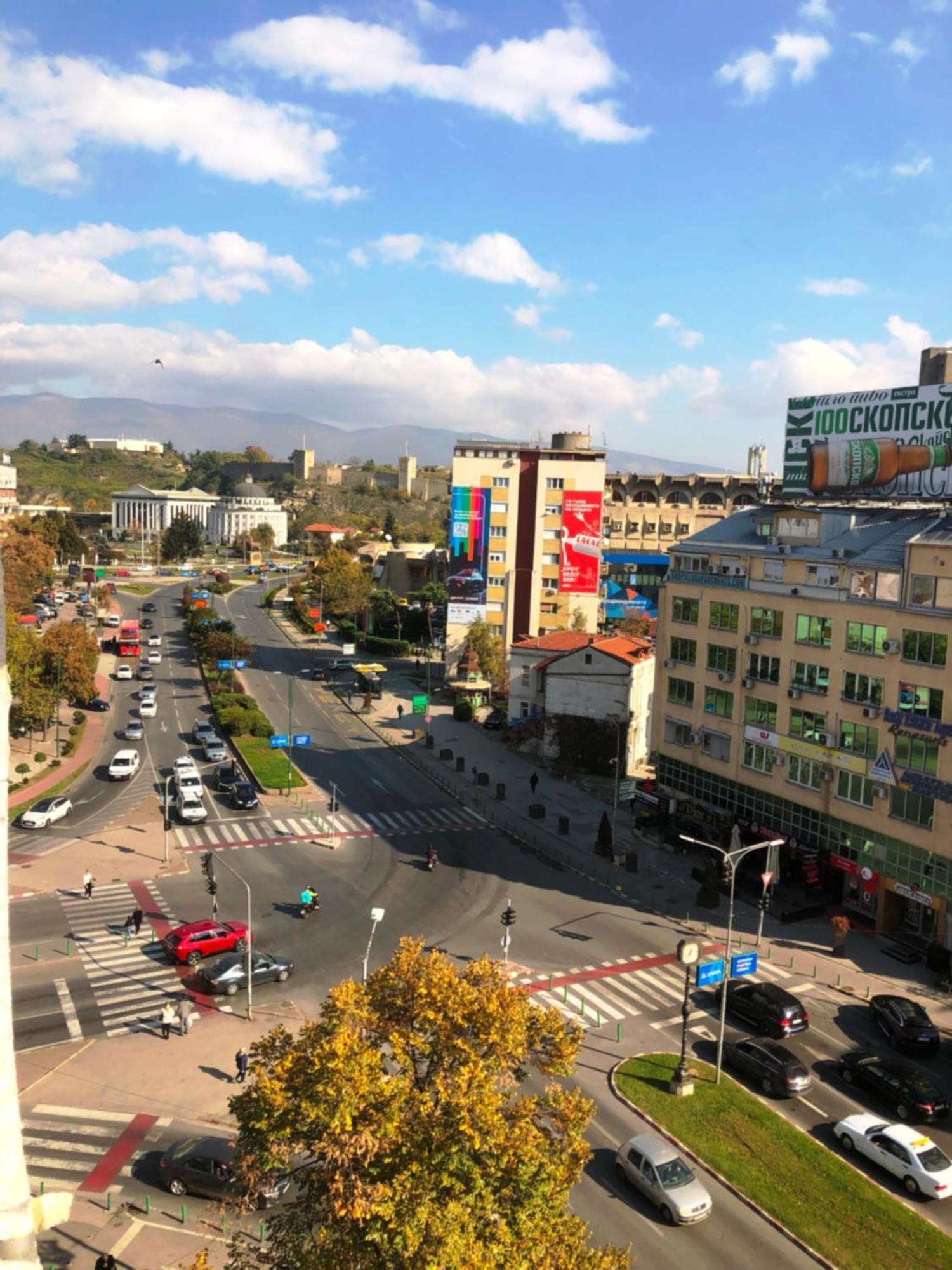 Hotel Room City Square With Great View No Parking Skopje Zewnętrze zdjęcie