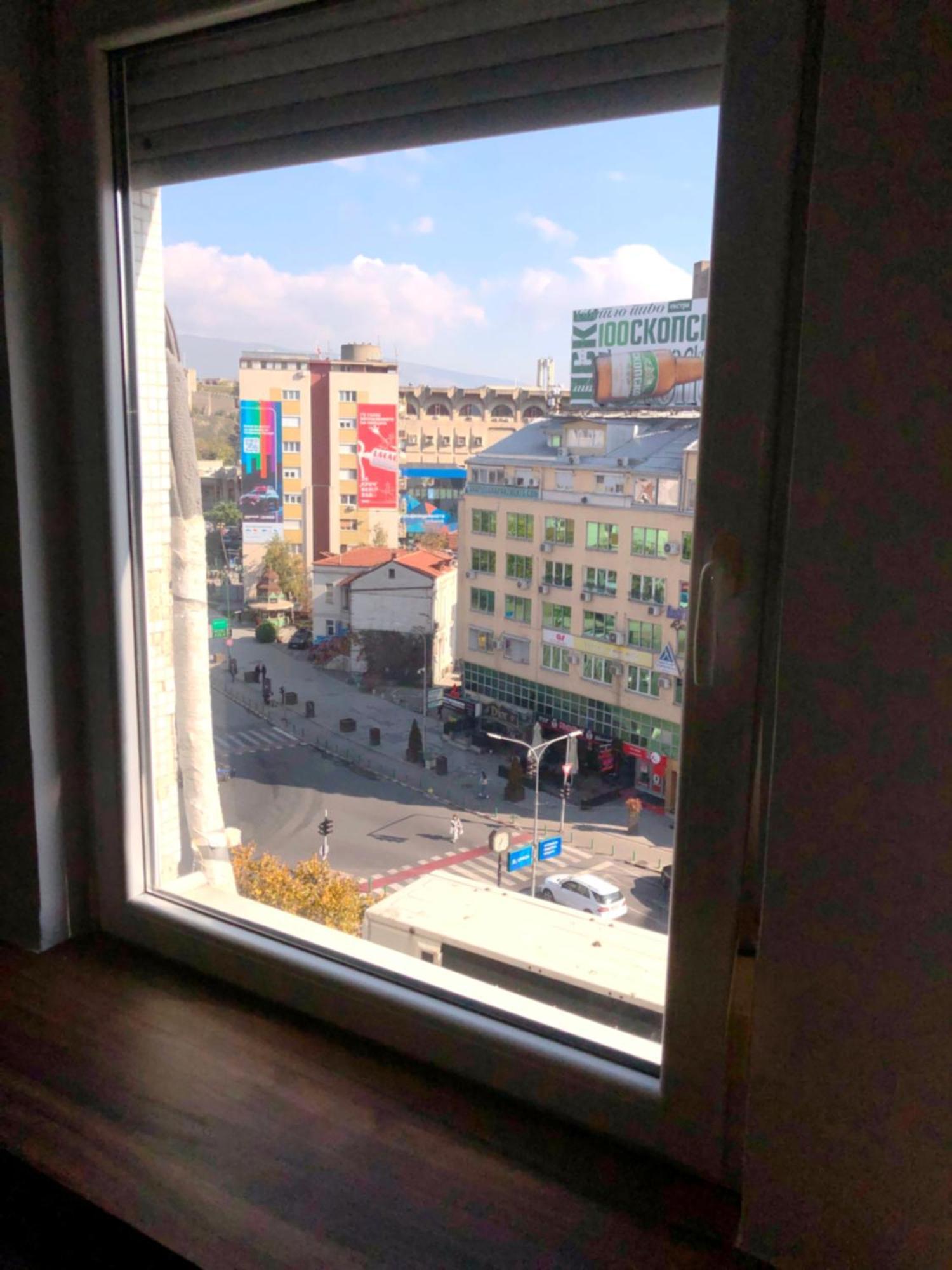 Hotel Room City Square With Great View No Parking Skopje Zewnętrze zdjęcie
